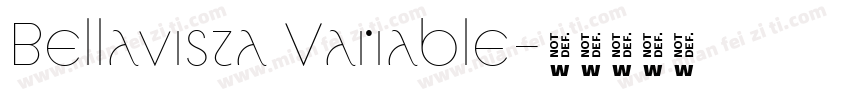 Bellavista Variable字体转换